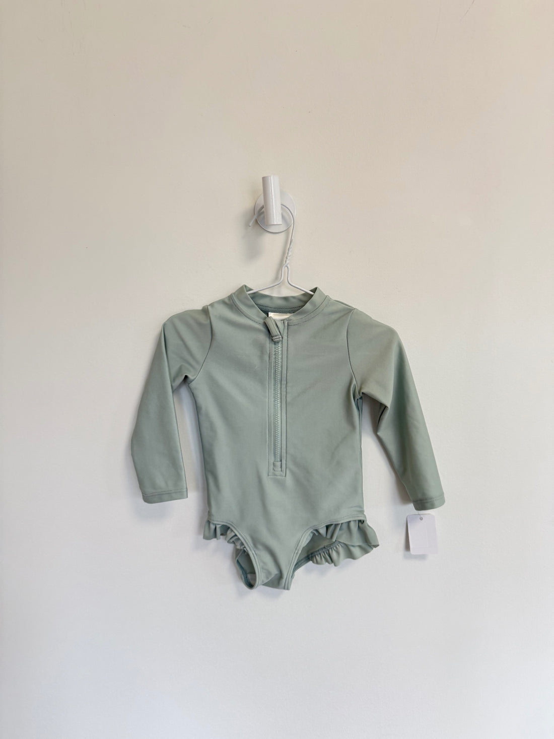 H&amp;M Bathing suit 6-12 months Sage