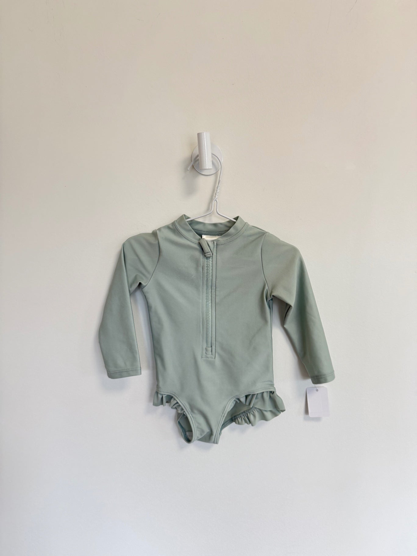 H&amp;M Bathing suit 6-12 months Sage
