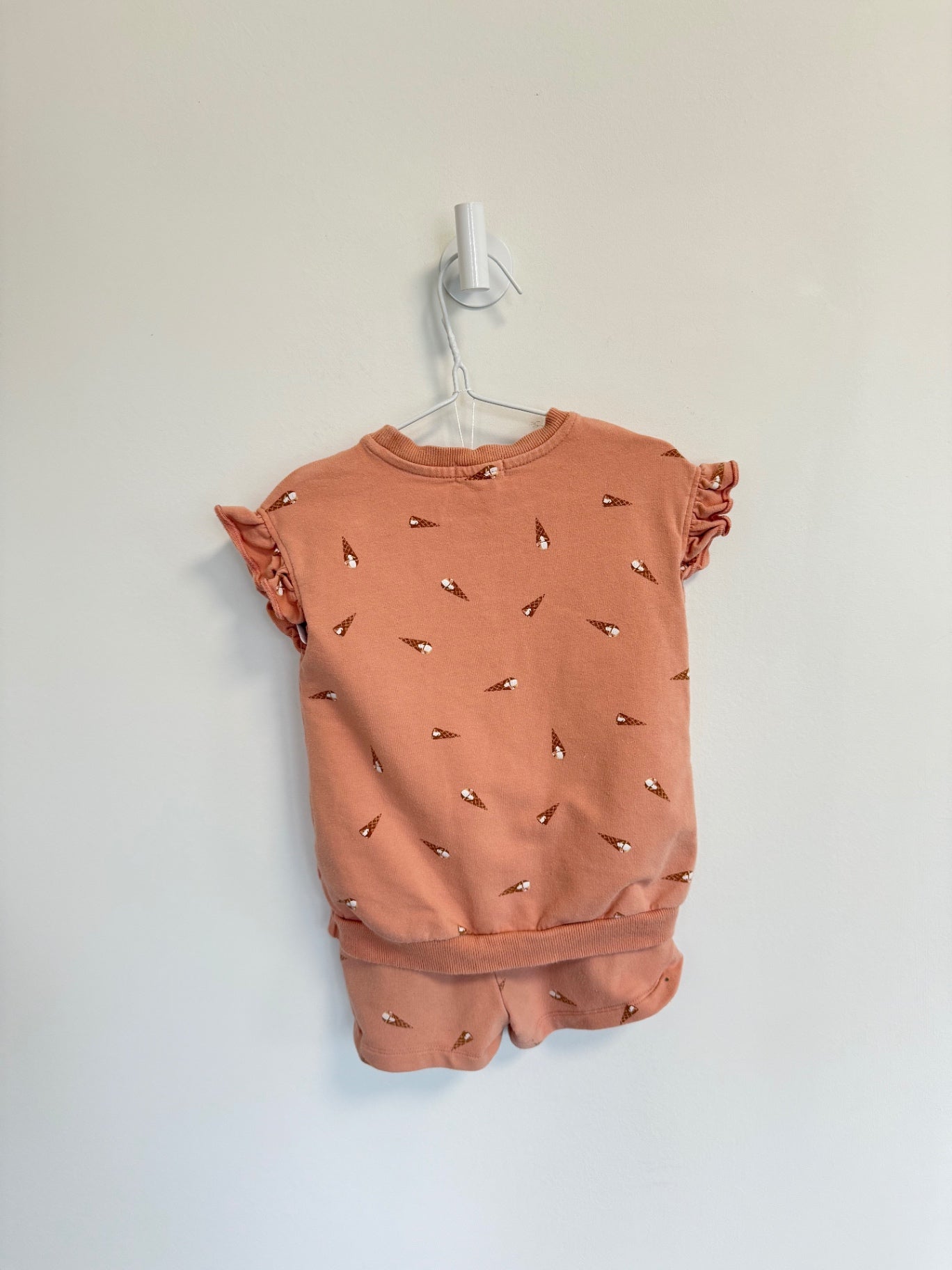 Miles the Label 2 pc set 3 years Pink w/ice creams
