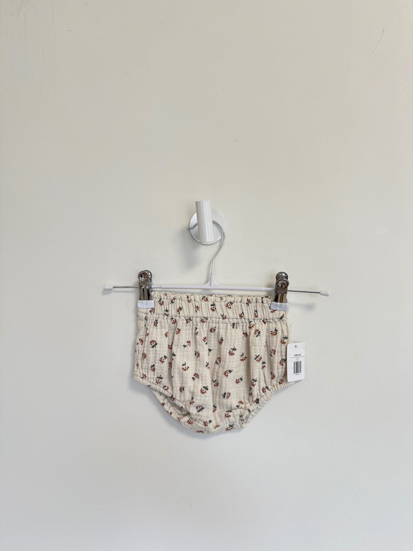 Quincy Mae Bloomers 3-6 months cream floral