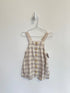 H&M Overalls 2 piece set 9-12 months Neutral Check