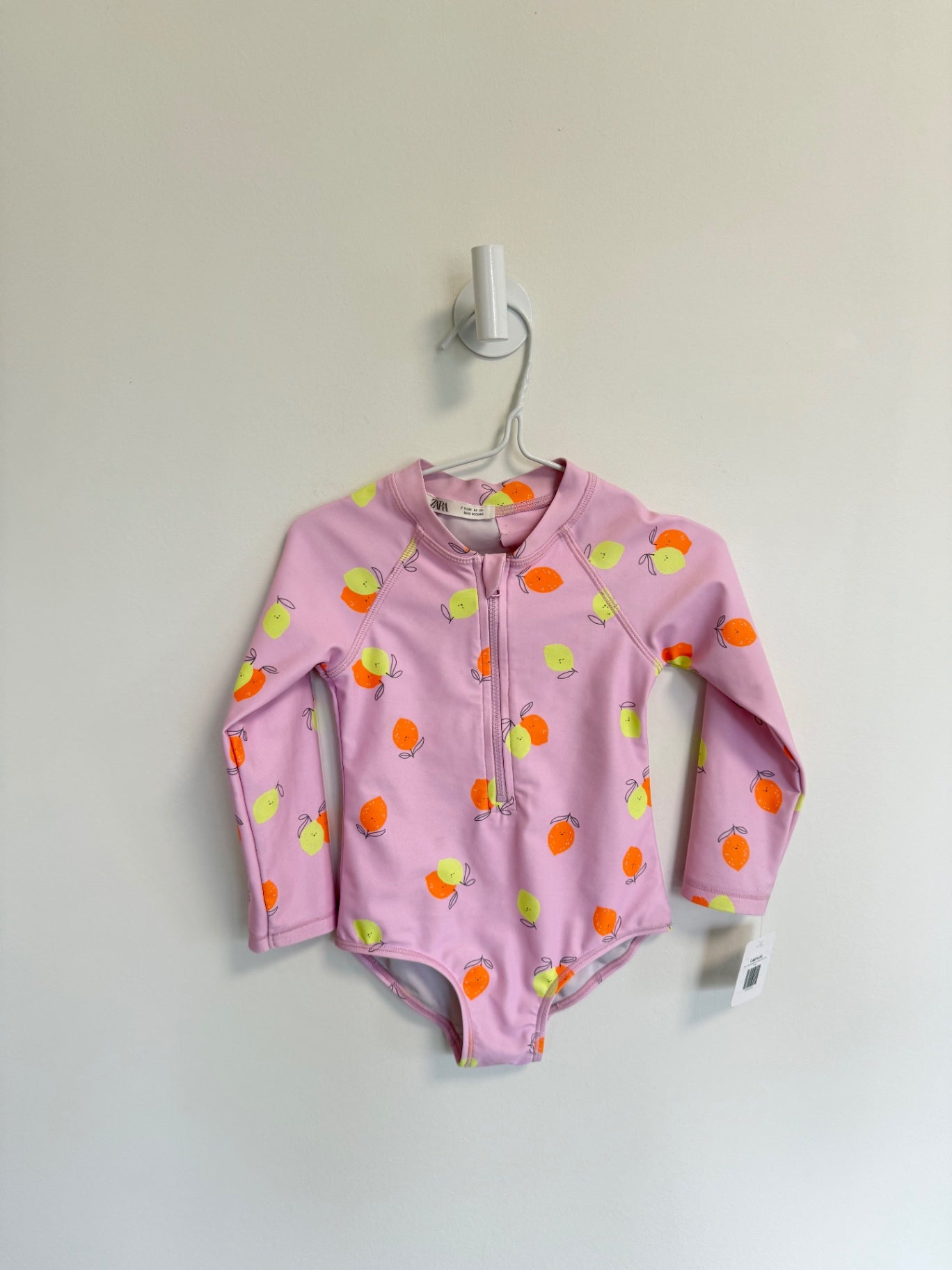 Zara Bathing suit 2 years Pink w/fruit