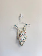 Little Planet Bathing suit 6 months Cream with palms and leaves