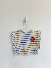 Zara Top 9-12 months White + blue stripe