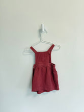 Rabbit + Bear Overalls- Skirt 6-9 months Magenta