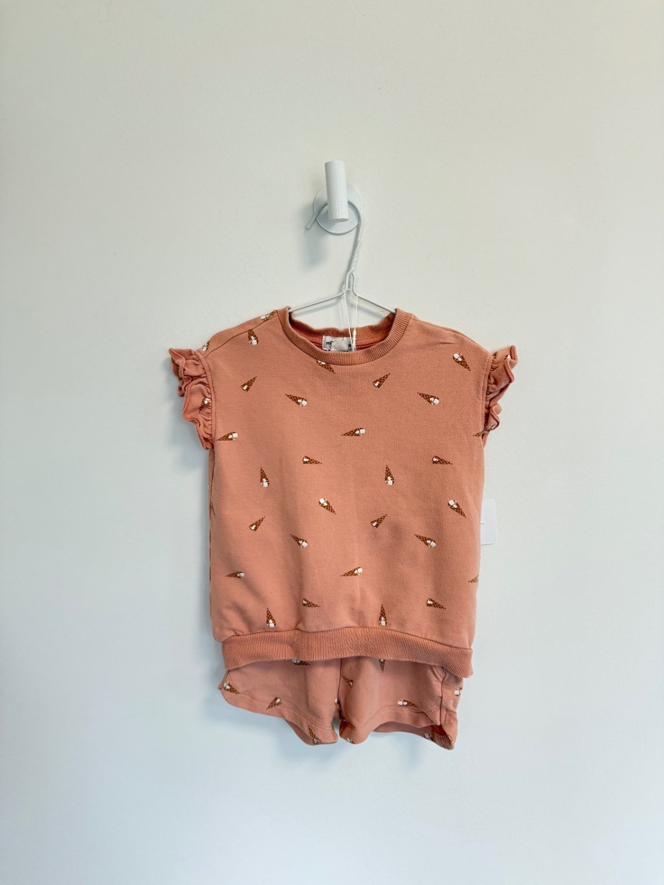 Miles the Label 2 pc set 3 years Pink w/ice creams