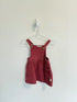 Rabbit + Bear Overalls- Skirt 6-9 months Magenta