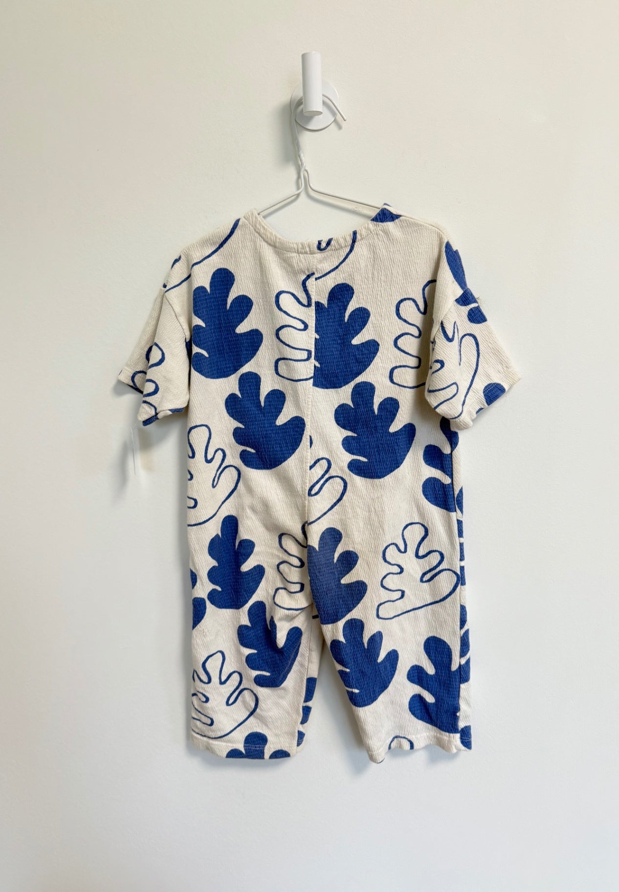 Zara Romper 18-24 months White/Blue