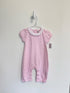 JoJo Maman Bebe Romper 12-18 months Pink/White stripe