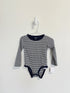 Petit Lem Onesie 18 months Navy/White Stripe