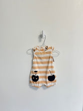 Deux par Deux Romper 3 months peach/white stripe