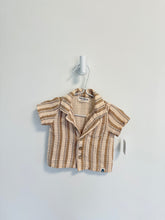 Rabbit + Bear 2 pc set 0-3 months Beige/Brown stripe