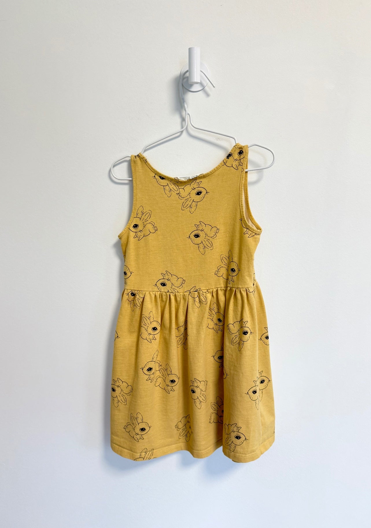 H&amp;M Play Bundle Dress 4-6 years Yellow w..bunnies
