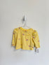 baby Gap Top 6-12 months yellow rainbows