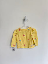 baby Gap Top 6-12 months yellow rainbows