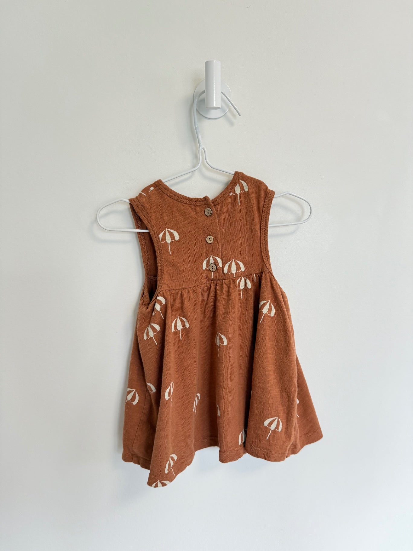 Rylee + Cru Dress 6-12 months Rust