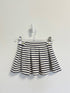 H&M Skirt 1 1/2- 2 years white/navy stripes