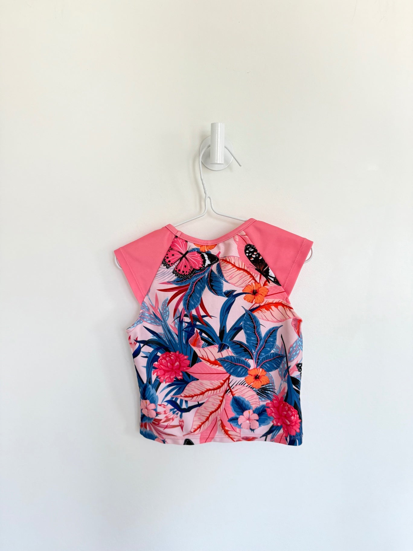 Deux par Deux Swimsuit 3-4 years Pink Butterflies/flowers