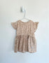 Noppies Dress 6-9 months tan/white flowers