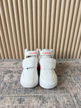 Adidas Shoes size 8K White with pink and blue accents