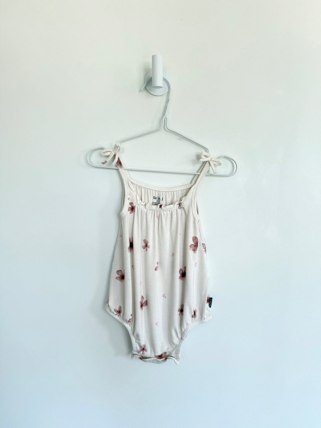 Belan.J Romper 18-24 months cream w/flowers