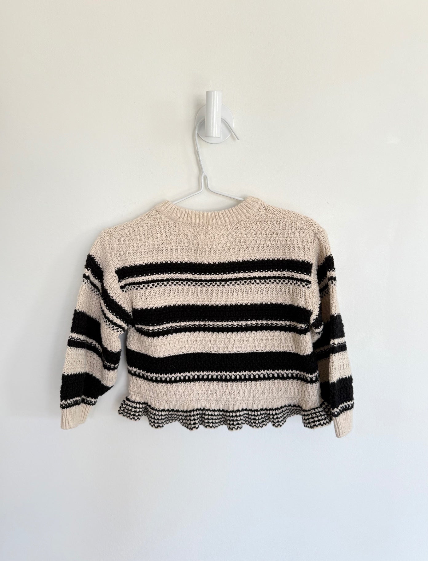 Zara Sweater 9-12 months Cream/Black
