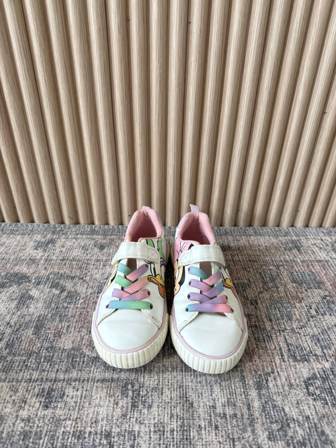 Disney Shoes 11 White, pink, green, purple, yellow