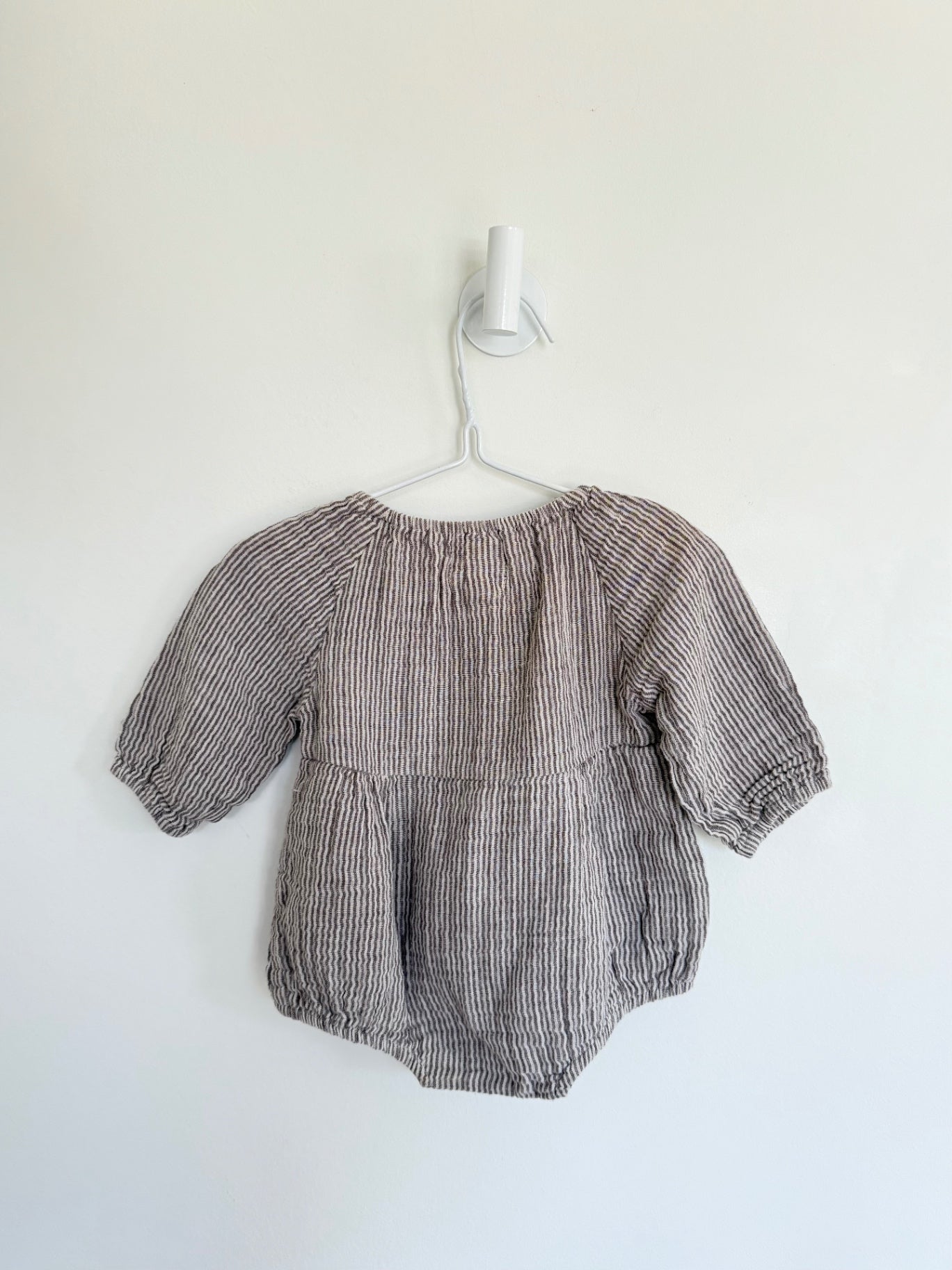 Vignette Romper 6-12 months Stripe grey