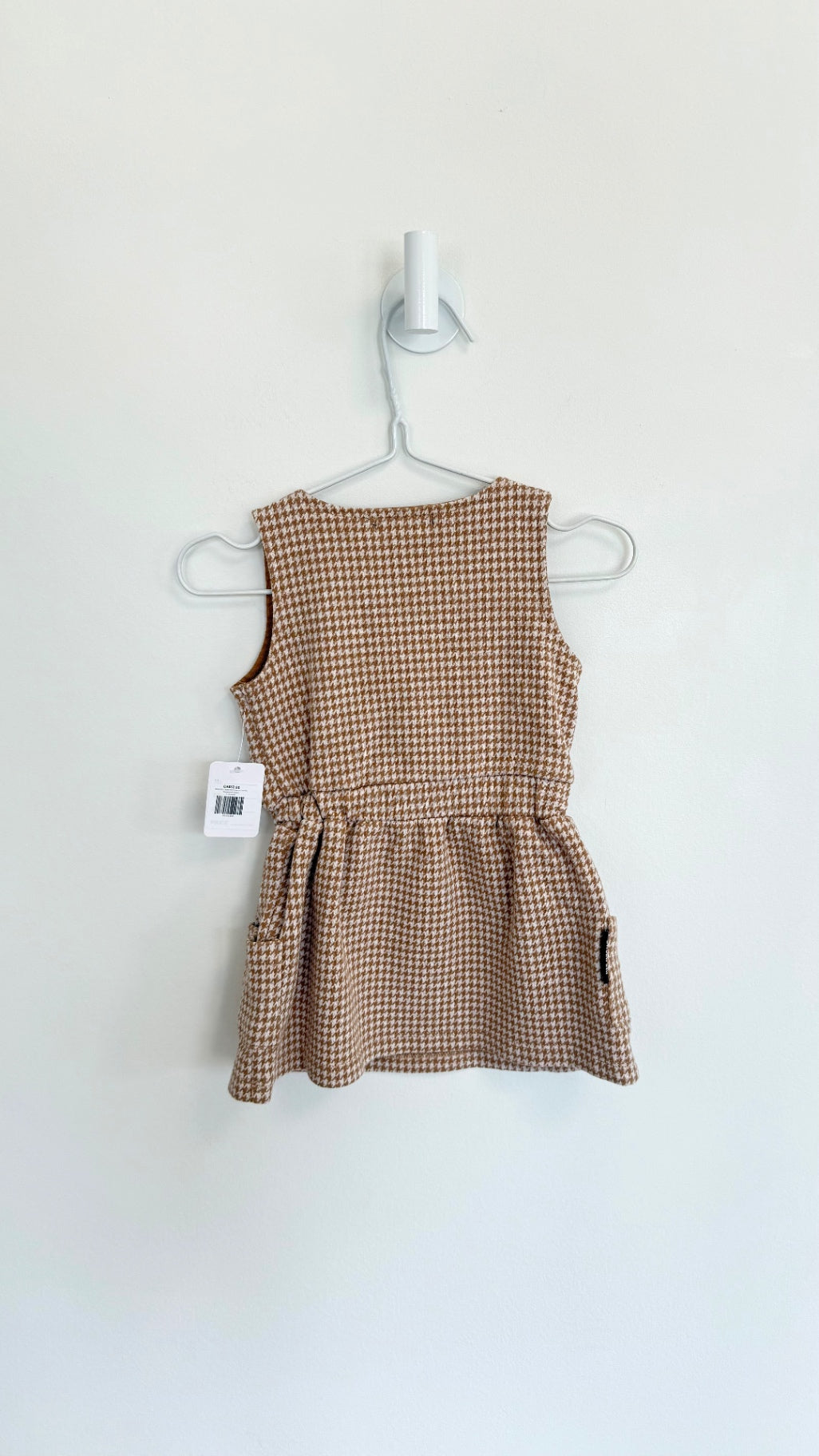Sweet Petit Dress 9-12 months Houndstooth mustard