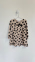 Zara Dress 3-4 years Taupe w/black polka dots