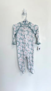 Milk Berry Pajamas 3-6 months blue floral