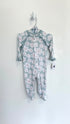 Milk Berry Pajamas 3-6 months blue floral