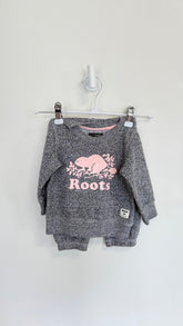 Roots 2 pc set 3-6 months Grey