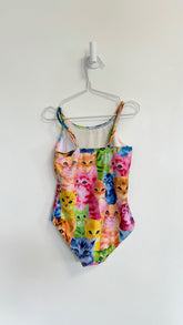 Unbranded Swimsuit 5-6 years Rainbow cats