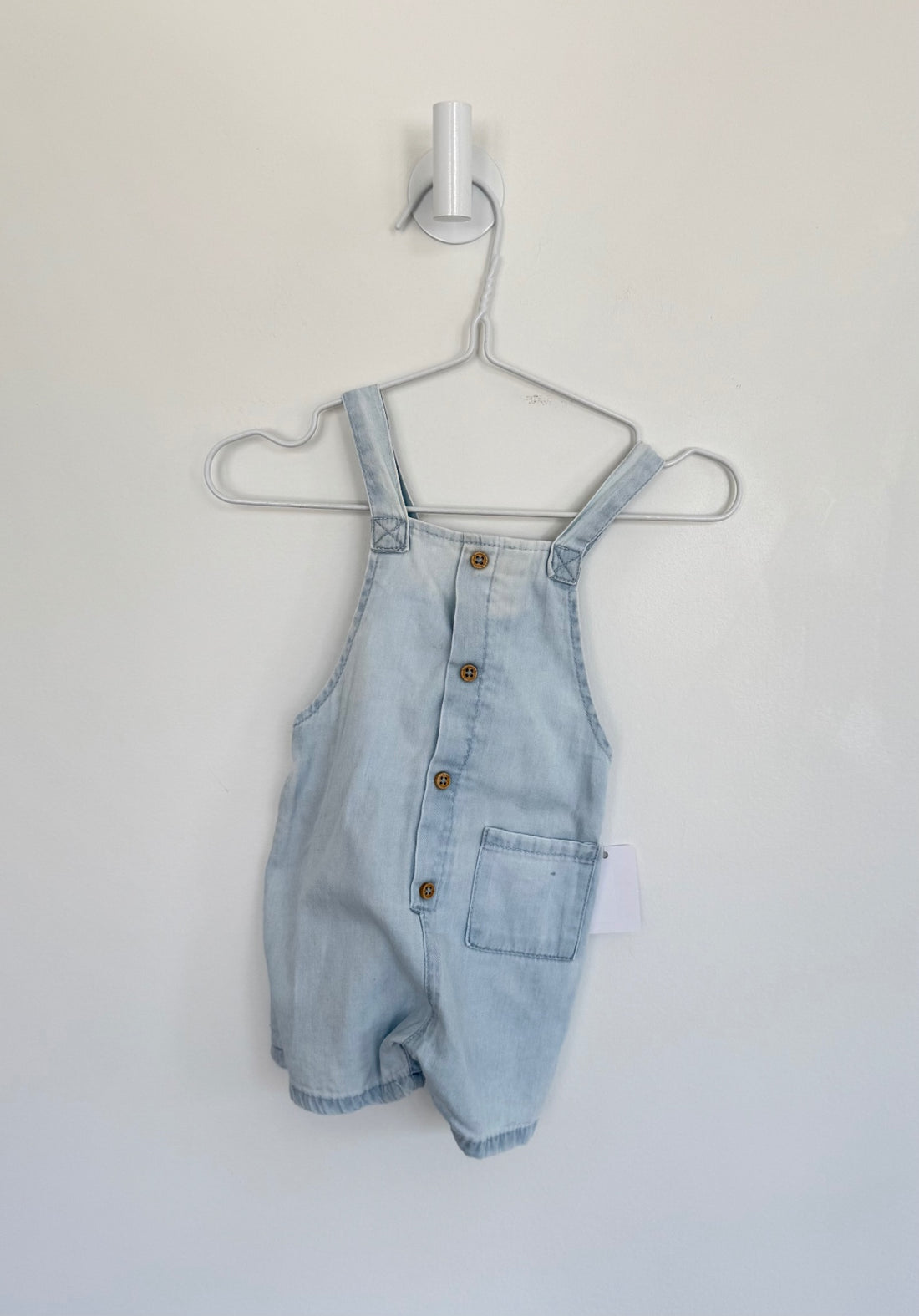 Zara Overalls- Shorts 1-3 months light denim