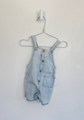 Zara Overalls- Shorts 1-3 months light denim