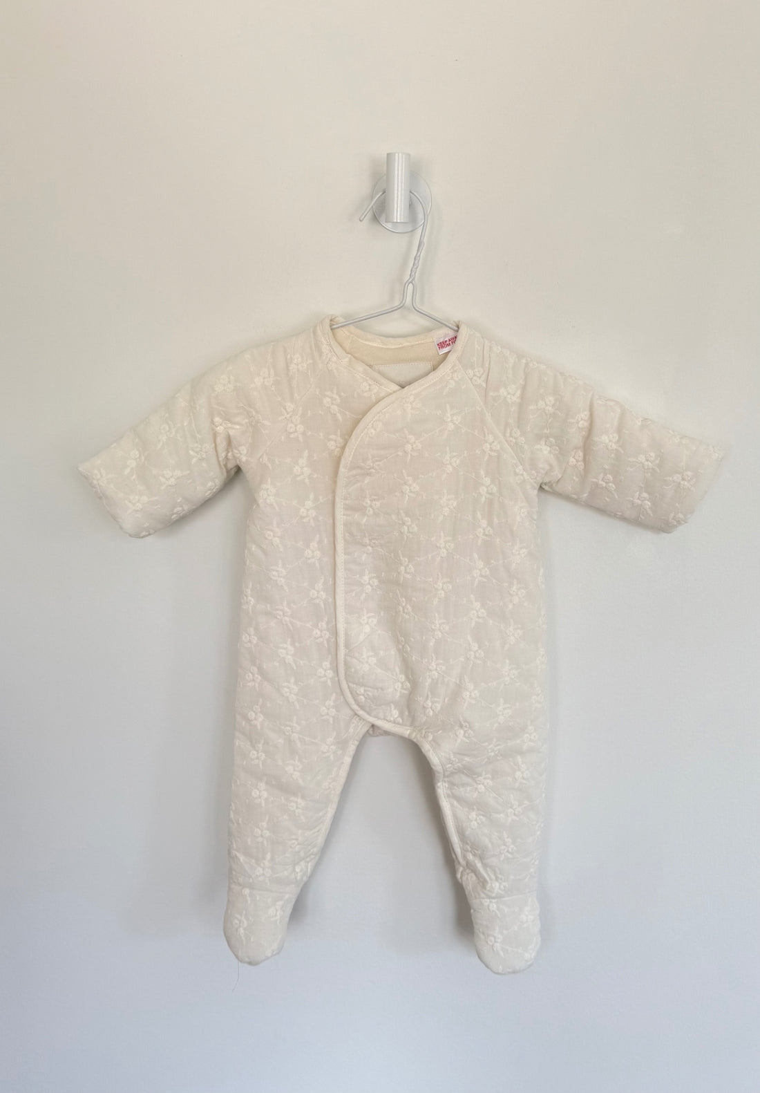 Zara Outerwear- Bunting Suit 1-3 months white
