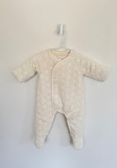 Zara Outerwear- Bunting Suit 1-3 months white