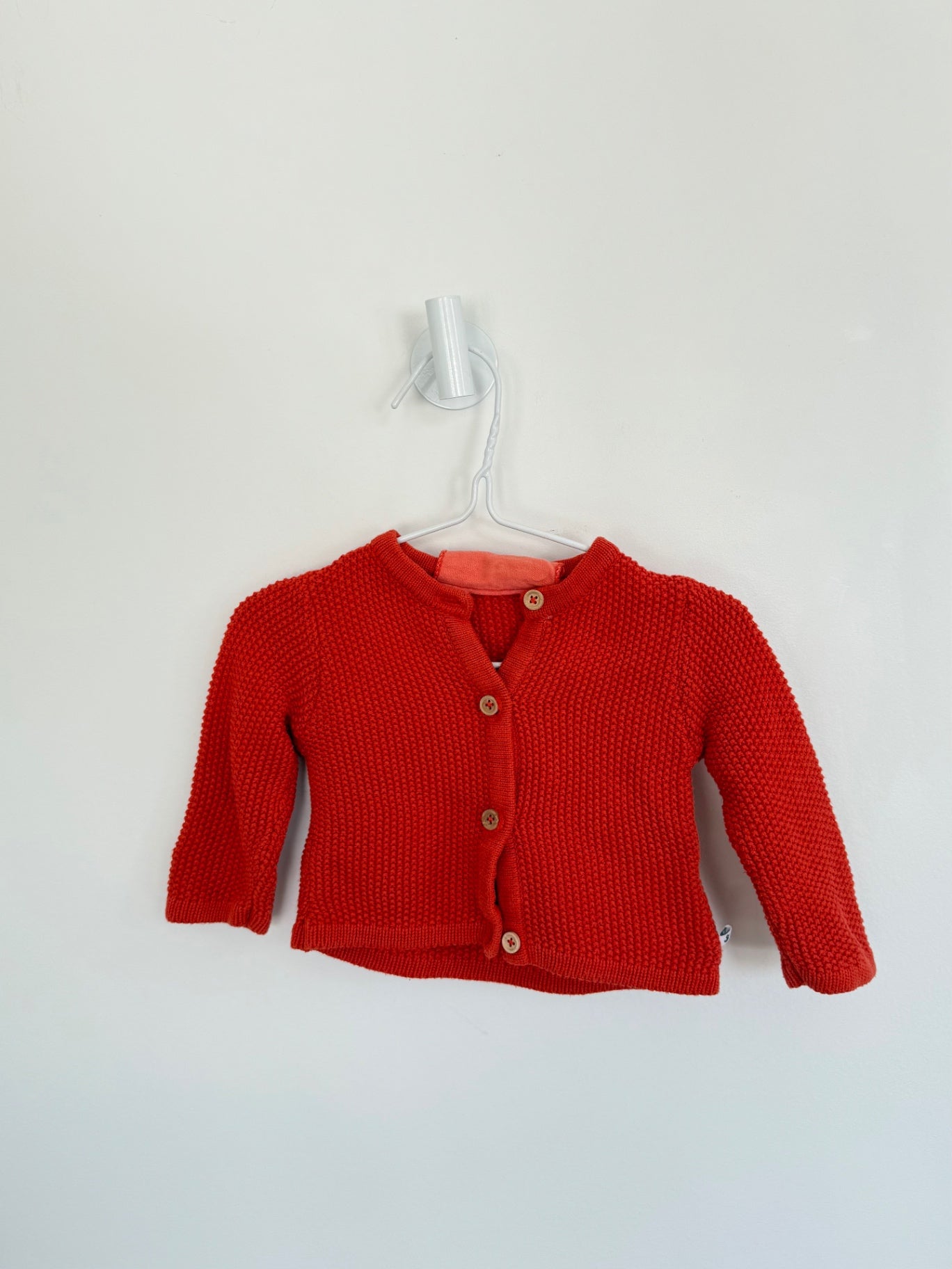 ducky &amp; beau organic Cardigan 3-6 months orange