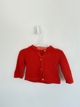 ducky & beau organic Cardigan 3-6 months orange